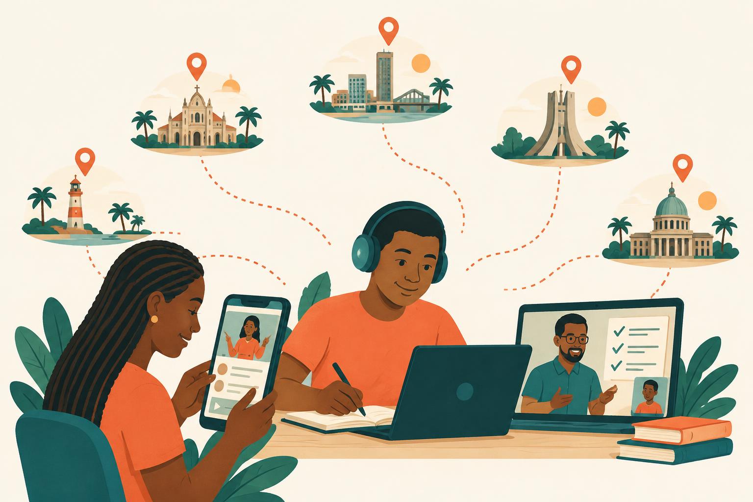 Cours, exercices et visioconférences accessibles en ligne en Côte d’Ivoire